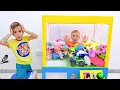 Download Lagu Vlad dan Niki bermain dengan mesin cakar dengan cerita mainan anak-anak