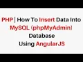 Angular PHP MySQL