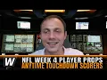 NFL Week 4 Anytime Touc own Scorer Player Props GoldSheet s 2023-24 NFL Picks and Predictions