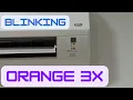 98 York Aircond orange light blinking 3x