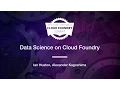Data Science on Cloud Foundry