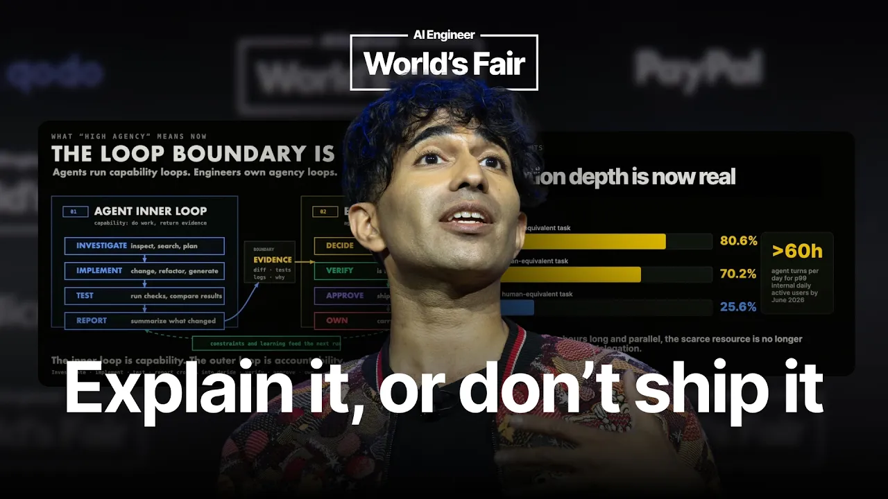 "The engineer of the future is the person who is able to choose what is worth doing." — Addy Osmani: video thumbnail