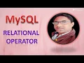 MYSQL Relational Operators