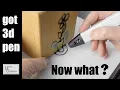 Beginners guide to 3D pen use - part 1