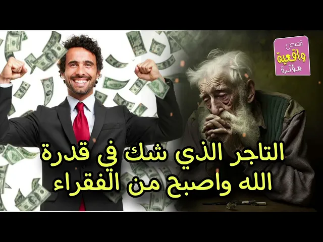 ⁣قصة التاجر الذي شك في قدرة الله ثم اصبح من الفقراء عندما كبر ؟ قصة وموعظة