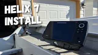 Hummingbird HELIX 7 Installation HOW TO INSTALL A DEPTH FINDER