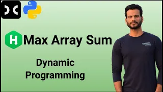 Max Array Sum HackerRank Dynamic Programming Algorithm Interview