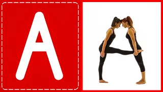 Human Alphabet - Verbs A to Z Action Words ABC Flashcards for Toddlers
