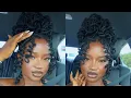 Elegant Curly Loc Updo Wedding Loc Style