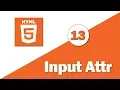13 - HTML 5 Tutorial New Input Attribute Part 1