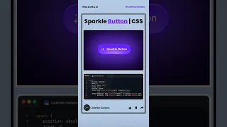 Sparkle Button using html css js CodeHubSantanu