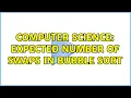 Computer Science Expected number of swaps in bubble sort