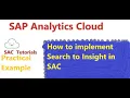 35 How to implement Search to Insight in SAC SAP Analytics Cloud
