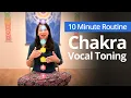 Chakra VOCAL TONING with Jen Angeli from Sedona Wellness Cafe 10 Minute Daily Routines