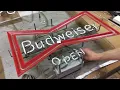 Vintage Neon Budweiser Sign Troubleshooting