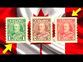 MOST VALUABLE RARE CANADIAN STAMPS of values years 1887 - 1935
