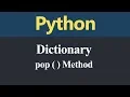 pop Method in Python Hindi