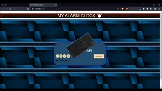 AlarmClock Using Html Css And Pure Vanilla Javascript coding ninjas skill test