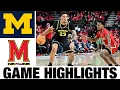 #2 Michigan vs Maryland Highlights | Men's Basketball | College Basketball 2025