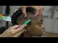 DETAILED How to Two Feed In Braids Tutorial on THICK Natural Hair
