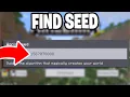 How To Find Seed Of Minecraft Realm Bedrock - Tutorial