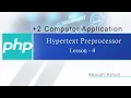 lesson 4 Hypertext Preprocessor