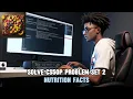 SOLVE PROBLEM SET 2 CS50 PROGRAMMING WITH PYTHON NUTRITION FACTS 2024 HARVARD FREE COURSE