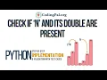 check if n and its double exists PYTHON implementation 100 Days DSA CodingPal org