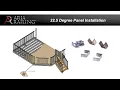 ARIA Railing 22 5 Degree Panel Installation
