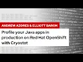 Profile your Java apps in production on Red Hat OpenShift with Cryostat DevNation Tech Talk