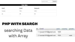 Search bar using PHP and Array Search Data using PHP with Array Apna feature
