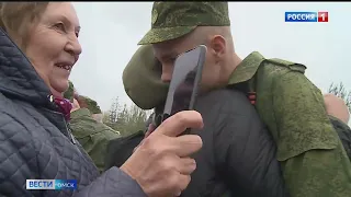 Омичи отправились служить в Президентский полк