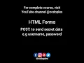 GET vs POST Method - HTML Forms