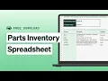 Creating a Parts Inventory Management Spreadsheet w Free Template Fleet Management Tools