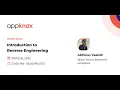 Appknox Webinar Introduction to Reverse Engineering