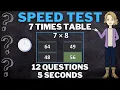 7 Times Table Quiz Practice the 7 times table MATH SPEED TEST