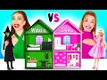 Download Lagu We Build Amazing Doll House | Barbie VS Wicked Challenge by BaRaDa Challenge
