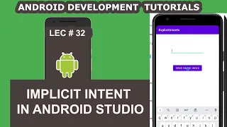 Implicit Intent in Android Studio 32 Android Development Tutorial for Beginners