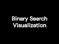 Binary Search Visualization using pygame and python