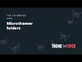 Microthemer folders