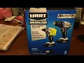 Walmart Hart Clearance unboxing HPCK252B 20v Brushless Drill and Impact Driver Set