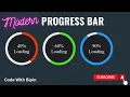 How to make modern Circular Progress Bar using HTML CSS CodeWithBipin