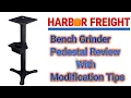 Harbor Freight s Bench Grinder Pedestal Review With Modification Tips - Christmas Sales Idea