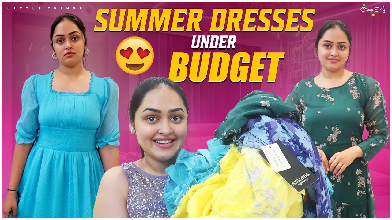 Summer Dresses Under Budget From Myntra || @HeavenlyHomemade