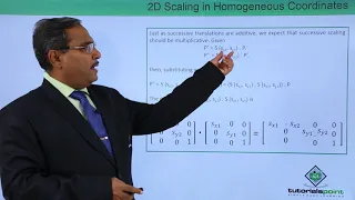 2D Scaling in Homogeneous Coordinates