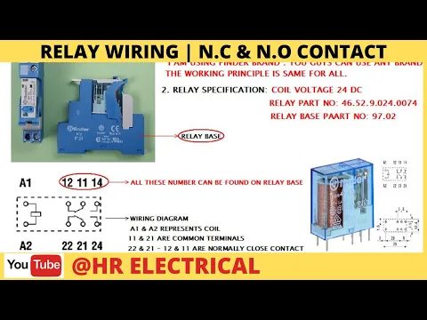 Download MP3 relay wiring diagram with switch | working principle |