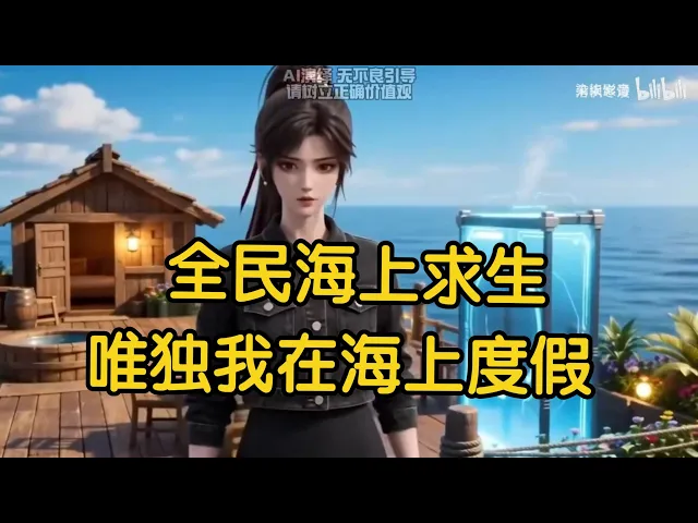 穿越大陸全部被淹沒!幾十億人海里求生,我靠系統遊艇躺平享受