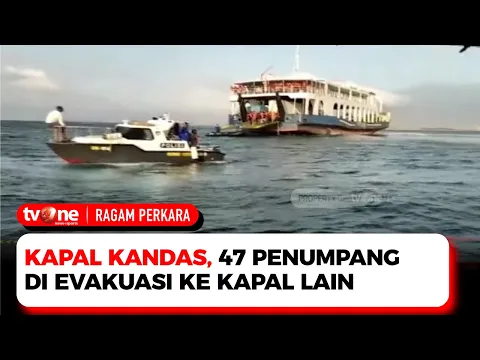 Kapal Berpenumpang 47 Orang Kandas di Perairan Gili Kondo