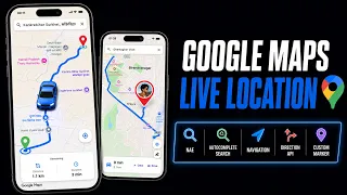 Flutter Google Map With Live Location Tracking Autocomplete Search Navigation Markers