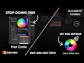 Stop copying colors the wrong way Fast and Easy Trick to copy colors Color Picker in Blender